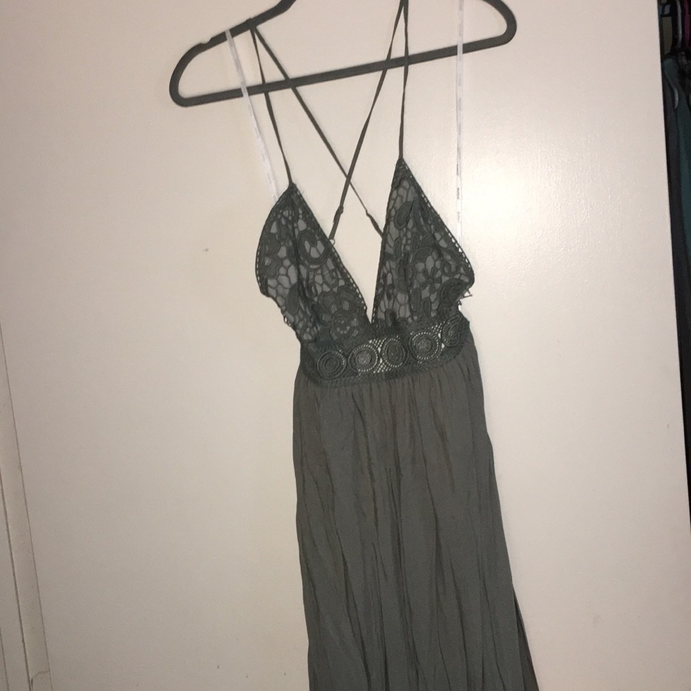 Sage Maxi dress